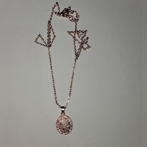 Womens rose gold plated  necklace